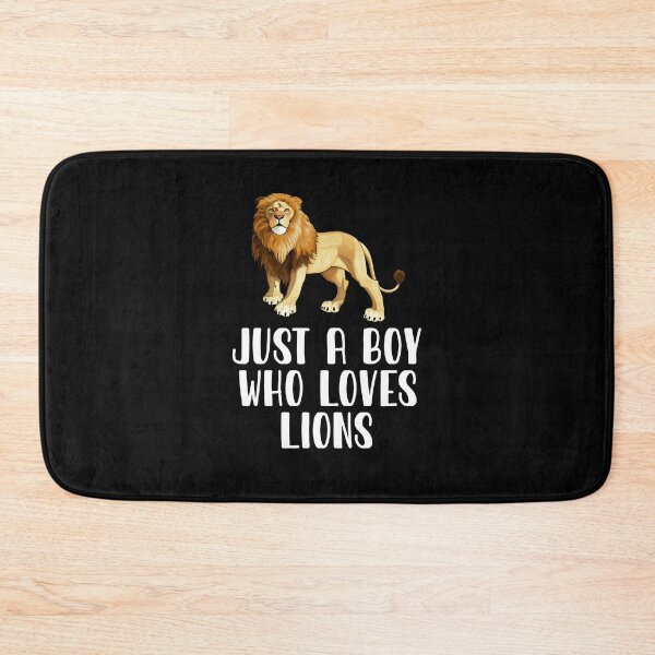 Item preview, Just A Boy Who Loves Lions  designed and sold by CosmoKitsch.