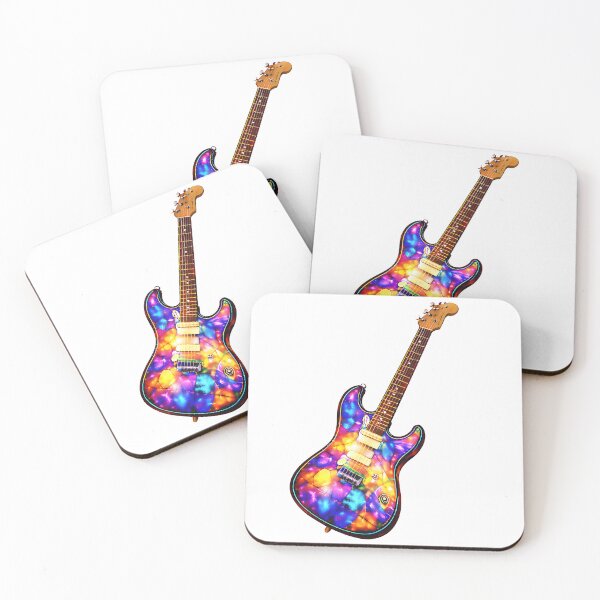 Item preview, Psychedelic Electric Guitar Color Burst Retro Music T-Shirt Sticker Guitar Art designed and sold by Digital Culture Studio.