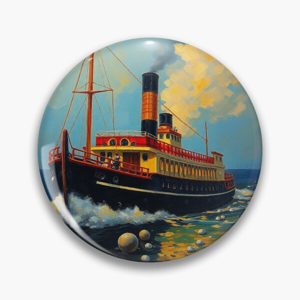 Item preview, A steamer on the Black Sea.  designed and sold by oldMastersofart.