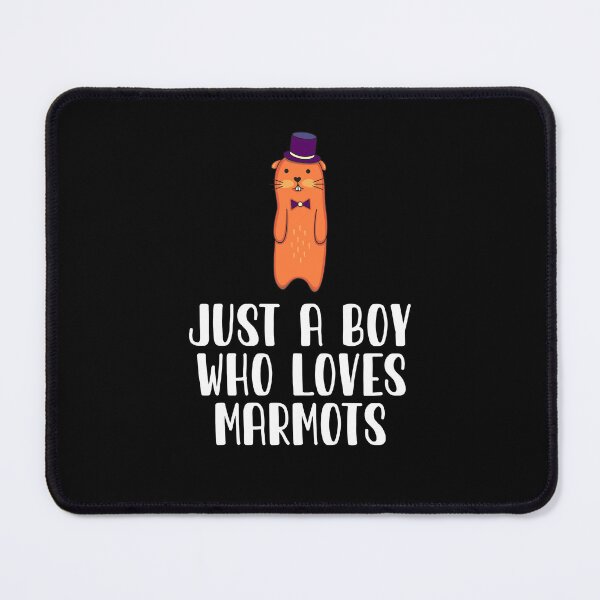 Item preview, Just A Boy Who Loves Marmots designed and sold by CosmoKitsch.