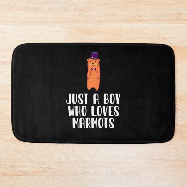 Item preview, Just A Boy Who Loves Marmots  designed and sold by CosmoKitsch.