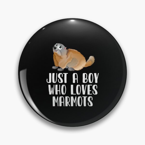 Item preview, Just A Boy Who Loves Marmots designed and sold by CosmoKitsch.