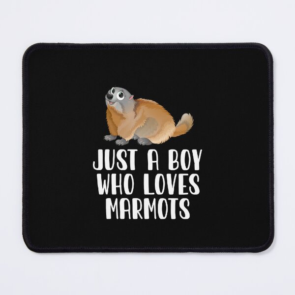 Item preview, Just A Boy Who Loves Marmots designed and sold by CosmoKitsch.