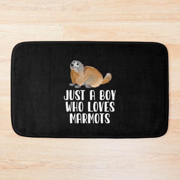 Item preview, Just A Boy Who Loves Marmots designed and sold by CosmoKitsch.