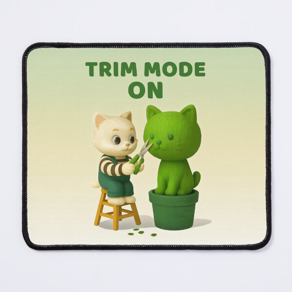 Item preview, Cat Gardener Topiary Trim Mode Surreal designed and sold by ZKOZKOHI.