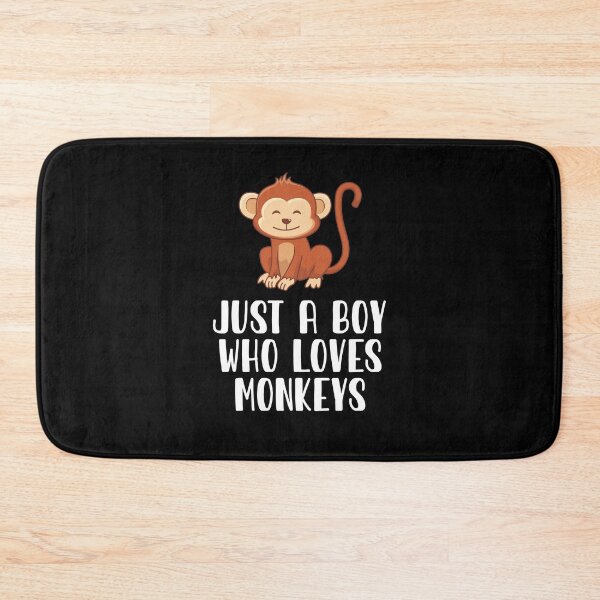 Item preview, Just A Boy Who Loves Monkeys  designed and sold by CosmoKitsch.