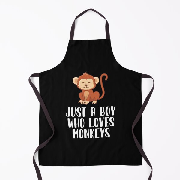 Item preview, Just A Boy Who Loves Monkeys  designed and sold by CosmoKitsch.