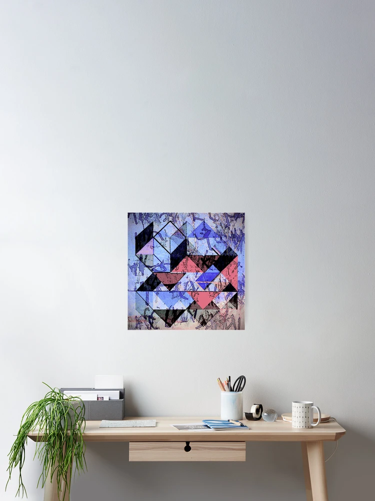 Thumbnail 2 of 3, Poster, Triangle Abstract designed and sold by ViaARTfactory.