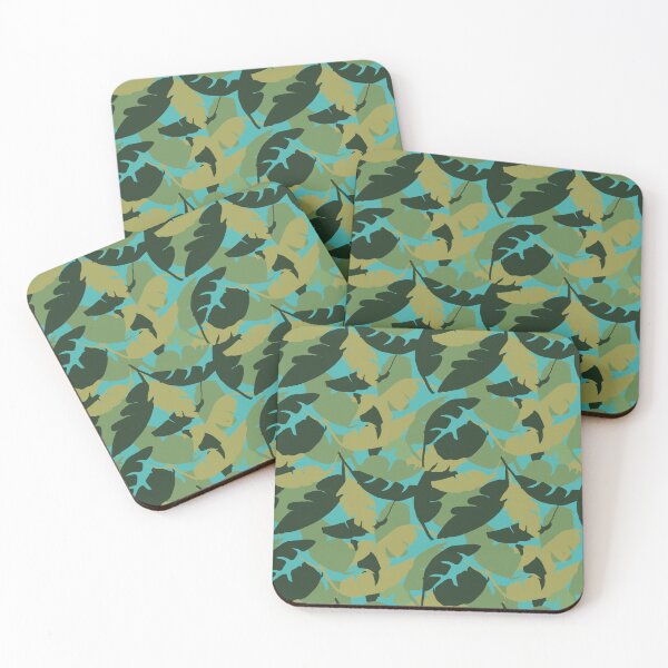 Item preview, Bunch of Banana Leaves Green and teal designed and sold by LorlovesDesign.
