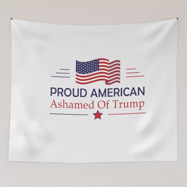 Item preview, Proud American Ashamed Of Trump designed and sold by anaotradnova.