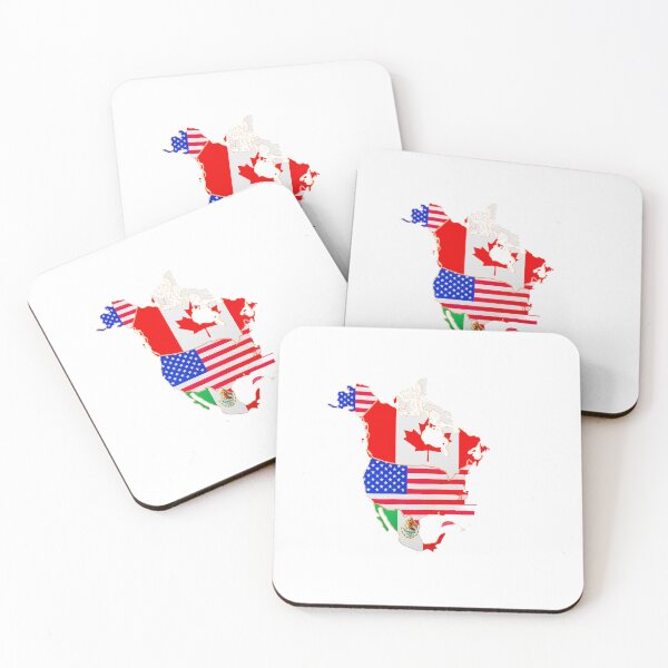 Item preview, North America Map with Flags – FIFA World Cup designed and sold by AchraffPrint.