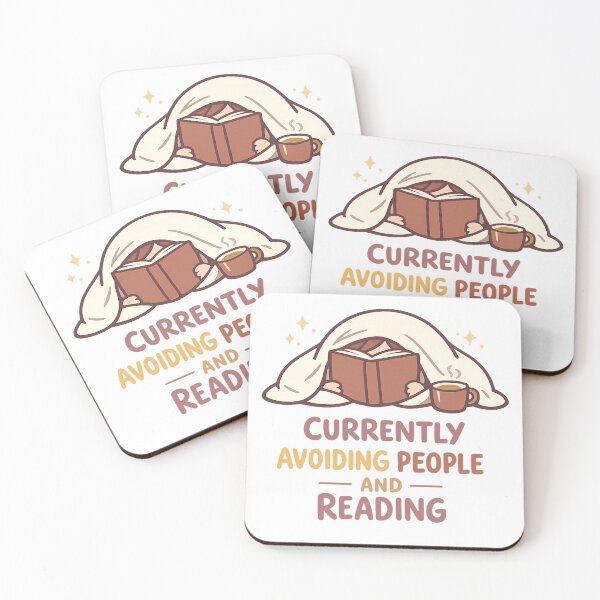 Item preview, Currently Avoiding People and Reading Funny Book Lover  designed and sold by Ora-kuro.