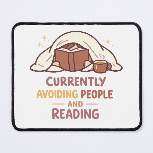 Item preview, Currently Avoiding People and Reading Funny Book Lover  designed and sold by Ora-kuro.
