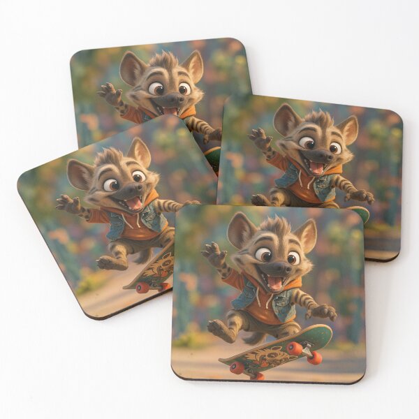 Item preview, Skater Striped Hyena designed and sold by Sillytoe.