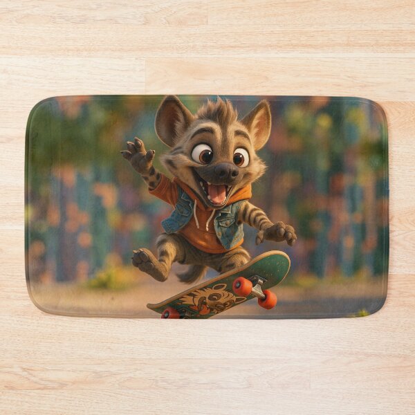 Item preview, Skater Striped Hyena designed and sold by Sillytoe.