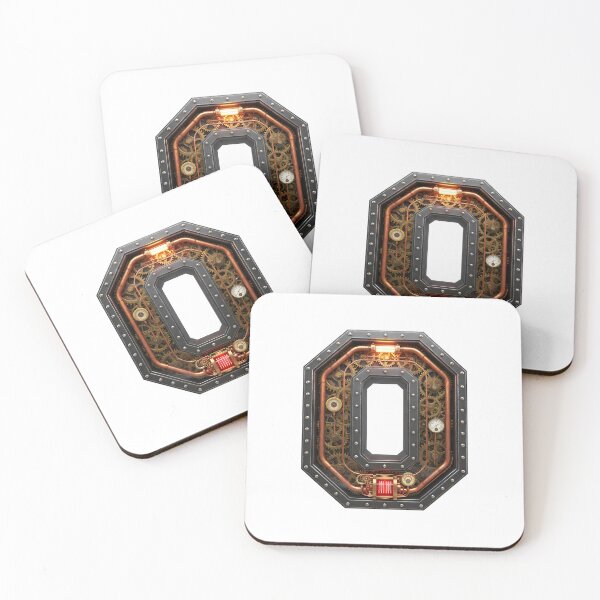 Item preview, Steampunk Zero Core - Infinite Gear Loop Mechanical Typography designed and sold by The Visual Syllabus.