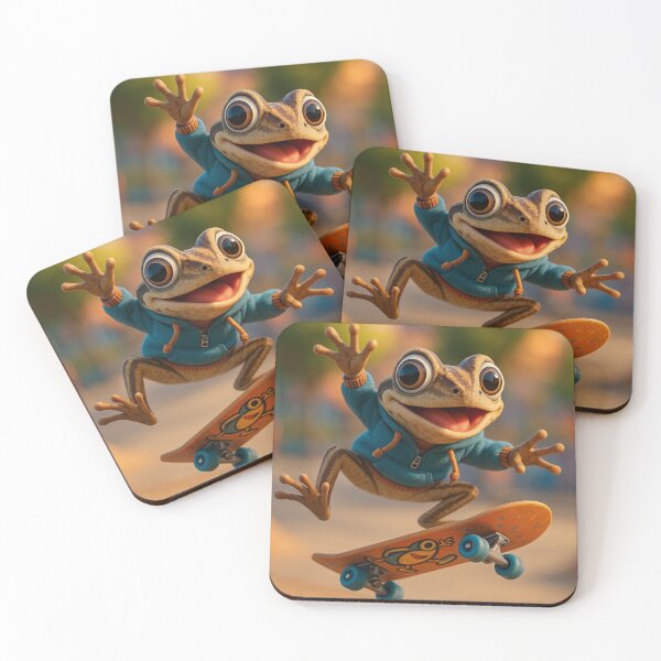 Item preview, Skater Striped Rocket Frog designed and sold by Sillytoe.