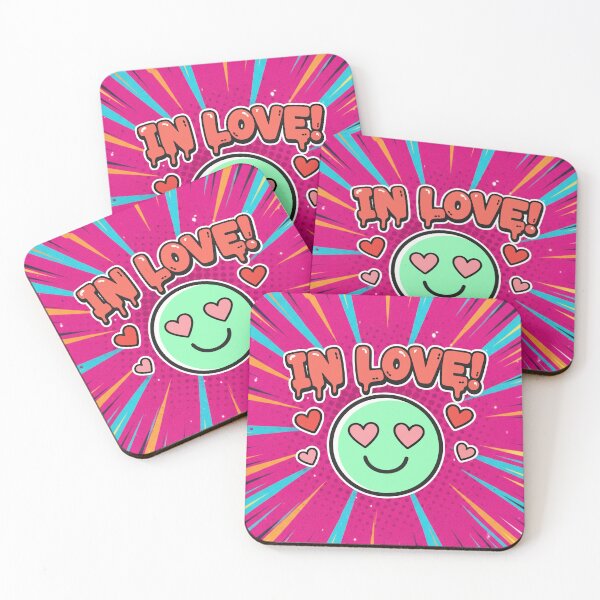 Item preview, In Love! Heart Eyes Smiley Face Cartoon designed and sold by Taridesign.