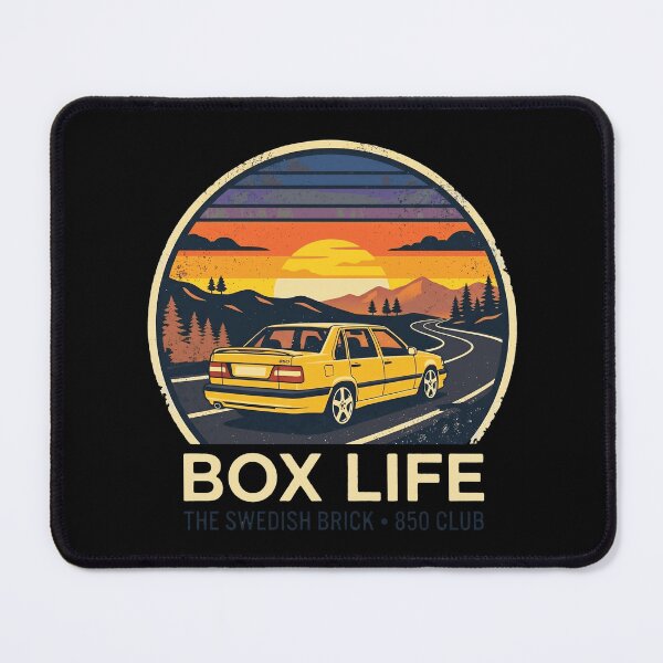 Item preview, 850 Sedan Box Life The Swedish Brick Retro Sunset Graphic designed and sold by Off-Road-Zone.