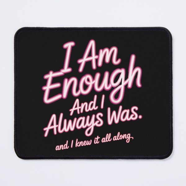 Item preview, I Am Enough and I Always Was Shirt | Neon Art Self Love Tee | Feminist Empowerment Positivity Gift designed and sold by InkTheoryStudio.