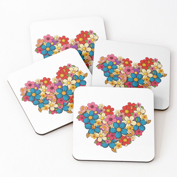 Item preview, Floral Butterfly Heart designed and sold by TeddyBear4U.