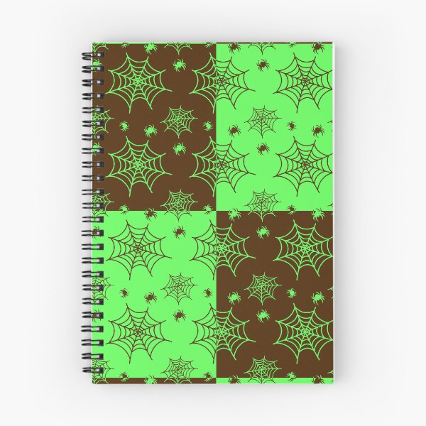Item preview, Green and dark brown interchange web pattern designed and sold by serenebookworm.
