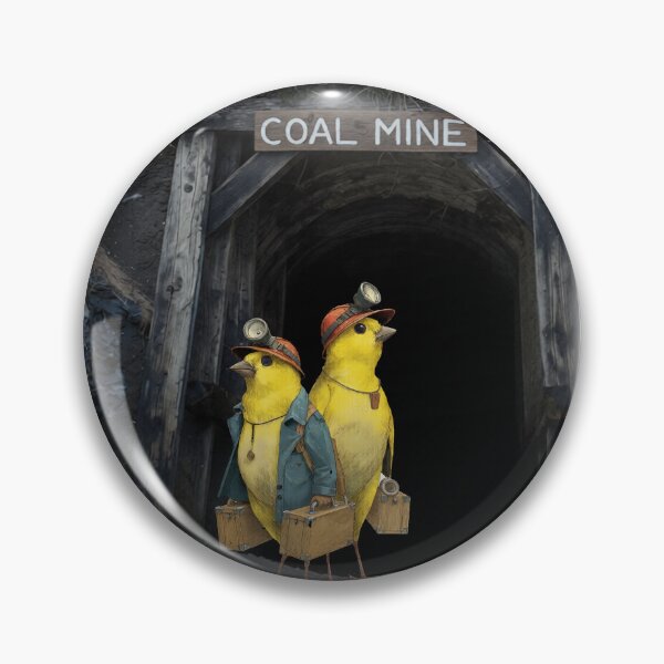 Item preview, Canaries in the coal mine designed and sold by Robo-Mart Smart Shopping.