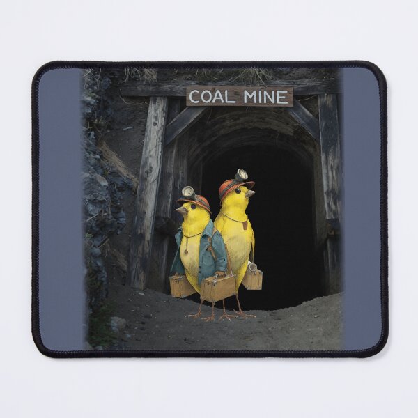 Item preview, Canaries in the coal mine designed and sold by Robo-Mart Smart Shopping.