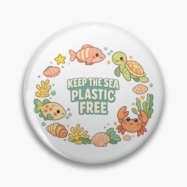 Item preview, Keep the Sea Plastic Free designed and sold by LuveraxArt.