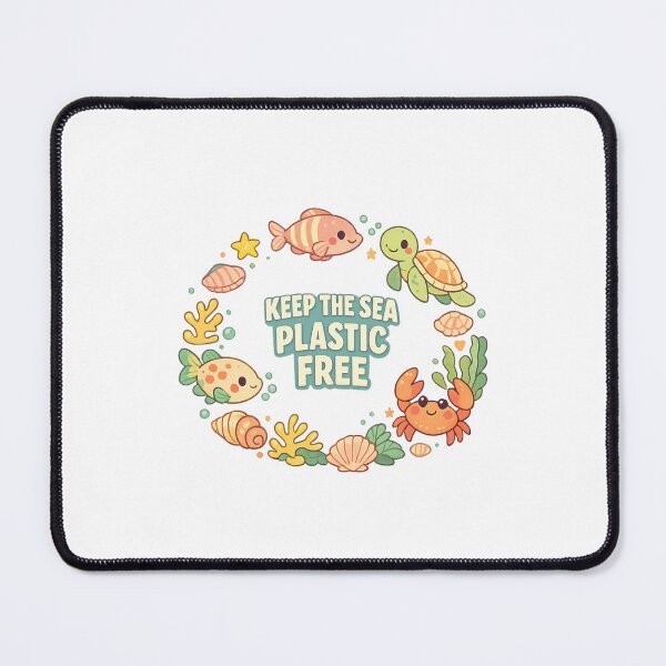 Item preview, Keep the Sea Plastic Free designed and sold by LuveraxArt.
