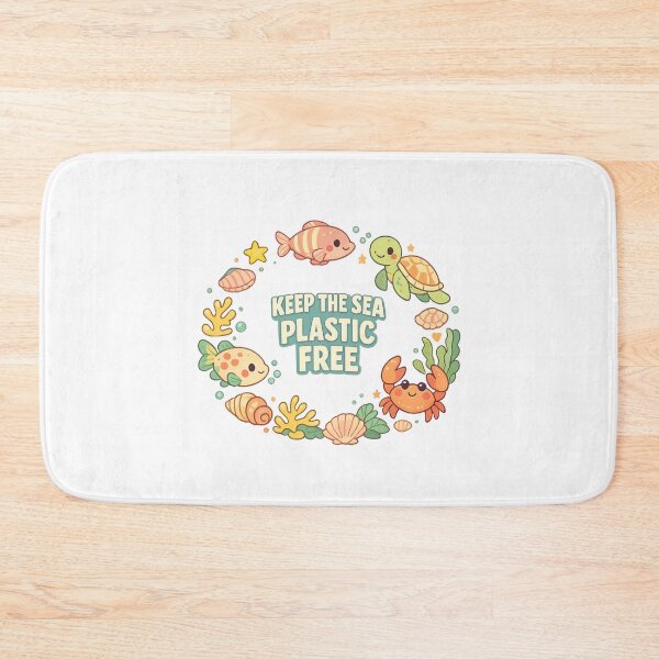 Item preview, Keep the Sea Plastic Free designed and sold by LuveraxArt.