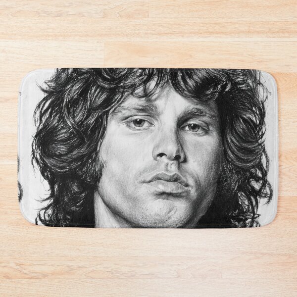 Item preview, Jim Morrison Charcoal Portrait 2 designed and sold by TheRocker.