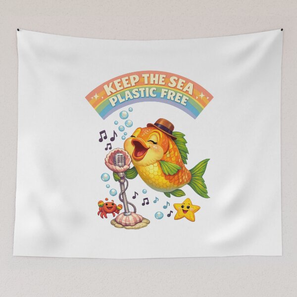 Item preview, Keep the Sea Plastic Free designed and sold by LuveraxArt.