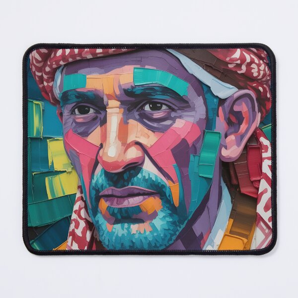 Item preview, Modern Desert Noir: Saudi Falcon Portrait designed and sold by GoldenVerseArt.