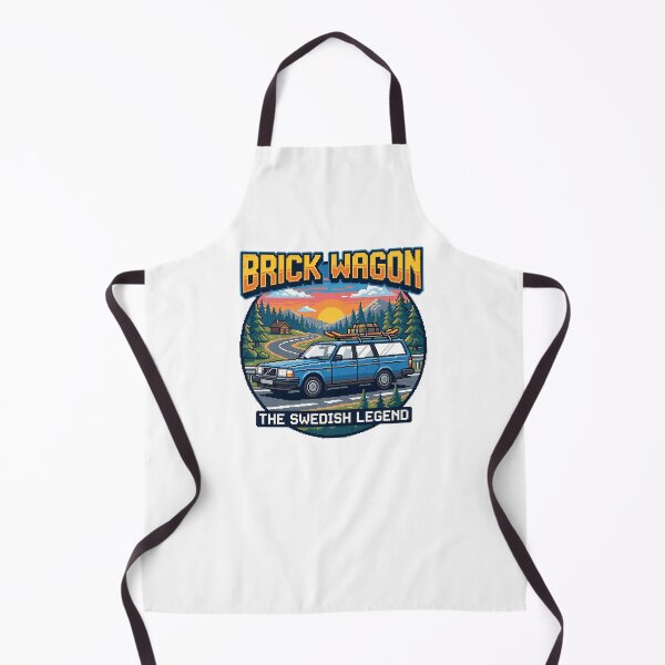 Item preview, 240 Wagon Brick Wagon The Swedish Legend Pixel Art Graphic designed and sold by Off-Road-Zone.