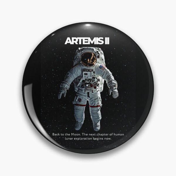 Item preview, Artemis II — Back to the Moon Emblem designed and sold by Yasmine Mohammed.