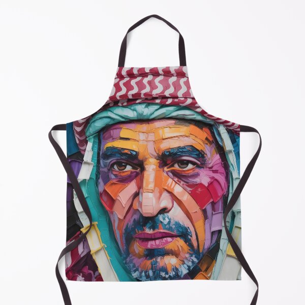 Item preview, Traditional Saudi Art: Impasto Falconry Print designed and sold by GoldenVerseArt.