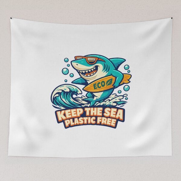 Item preview, Keep the Sea Plastic Free designed and sold by LuveraxArt.