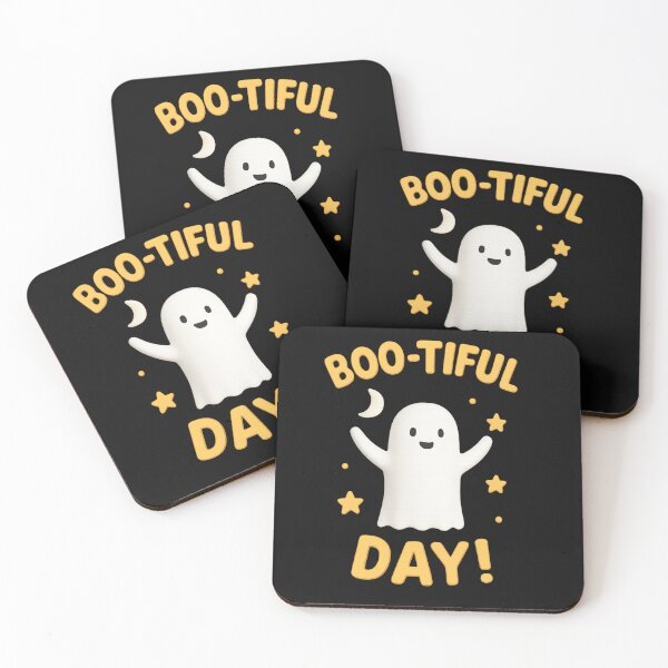Item preview, Boo-tiful Day Kawaii Ghost – Cute Pastel Halloween Design T-Shirt designed and sold by MerchWSzpilkach.