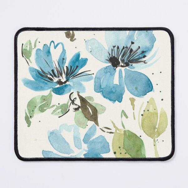 Item preview, Handpainted Blue Watercolor Florals with Love Quote designed and sold by Terri Conrad.