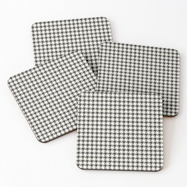 Item preview, Classic Bold Black and White Houndstooth Pattern designed and sold by zenjiinspired.