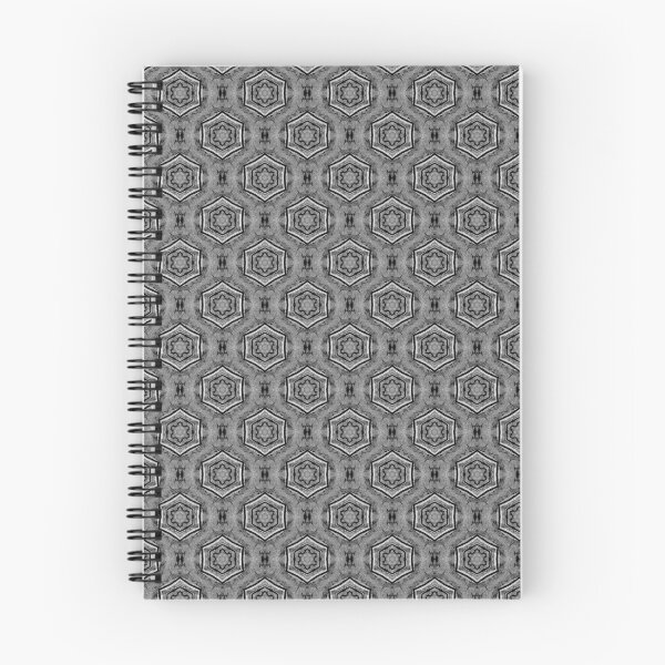 Item preview, Black Hexagon Geometric Pattern in Gray designed and sold by Artistestella.