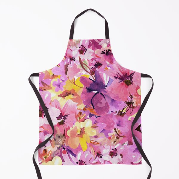 Item preview, Vivid Watercolour Floral Bloom Collage designed and sold by Fantacaroo Designs.