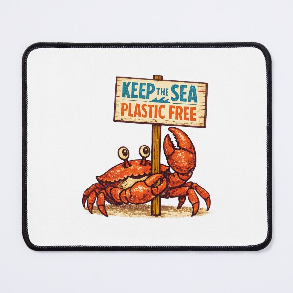 Item preview, Keep the Sea Plastic Free designed and sold by LuveraxArt.