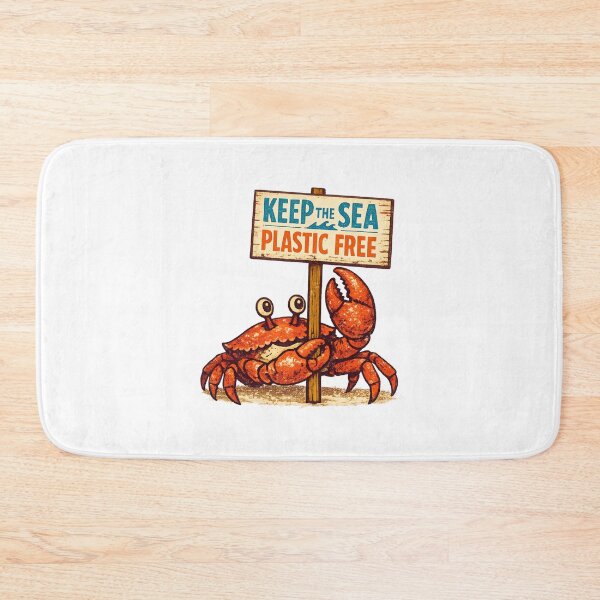 Item preview, Keep the Sea Plastic Free designed and sold by LuveraxArt.