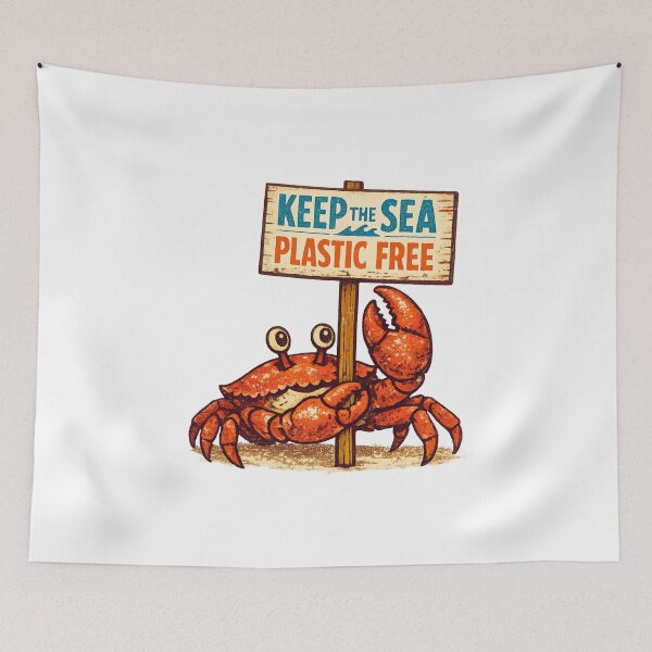 Item preview, Keep the Sea Plastic Free designed and sold by LuveraxArt.