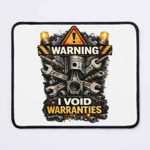 Item preview, Mechanic Humor – I Void Warranties | Funny Garage Insider Joke designed and sold by Paddy36777.