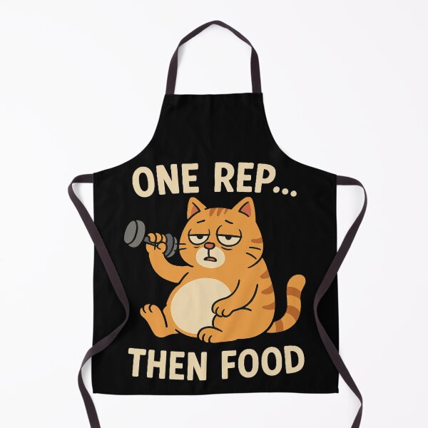Item preview, Funny Lazy Gym Cat, One Rep Then Food Meme designed and sold by AYACHI90.