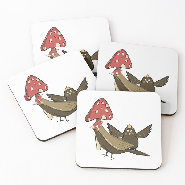 Item preview, Whimsical Forest Birds and Mushrooms - Cottagecore Pattern designed and sold by Fiorart Studio .