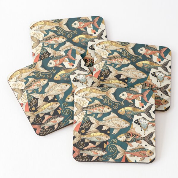 Item preview, Fantastically beautiful fish swim in the depths of the ocean. designed and sold by Natalia-Vlad.